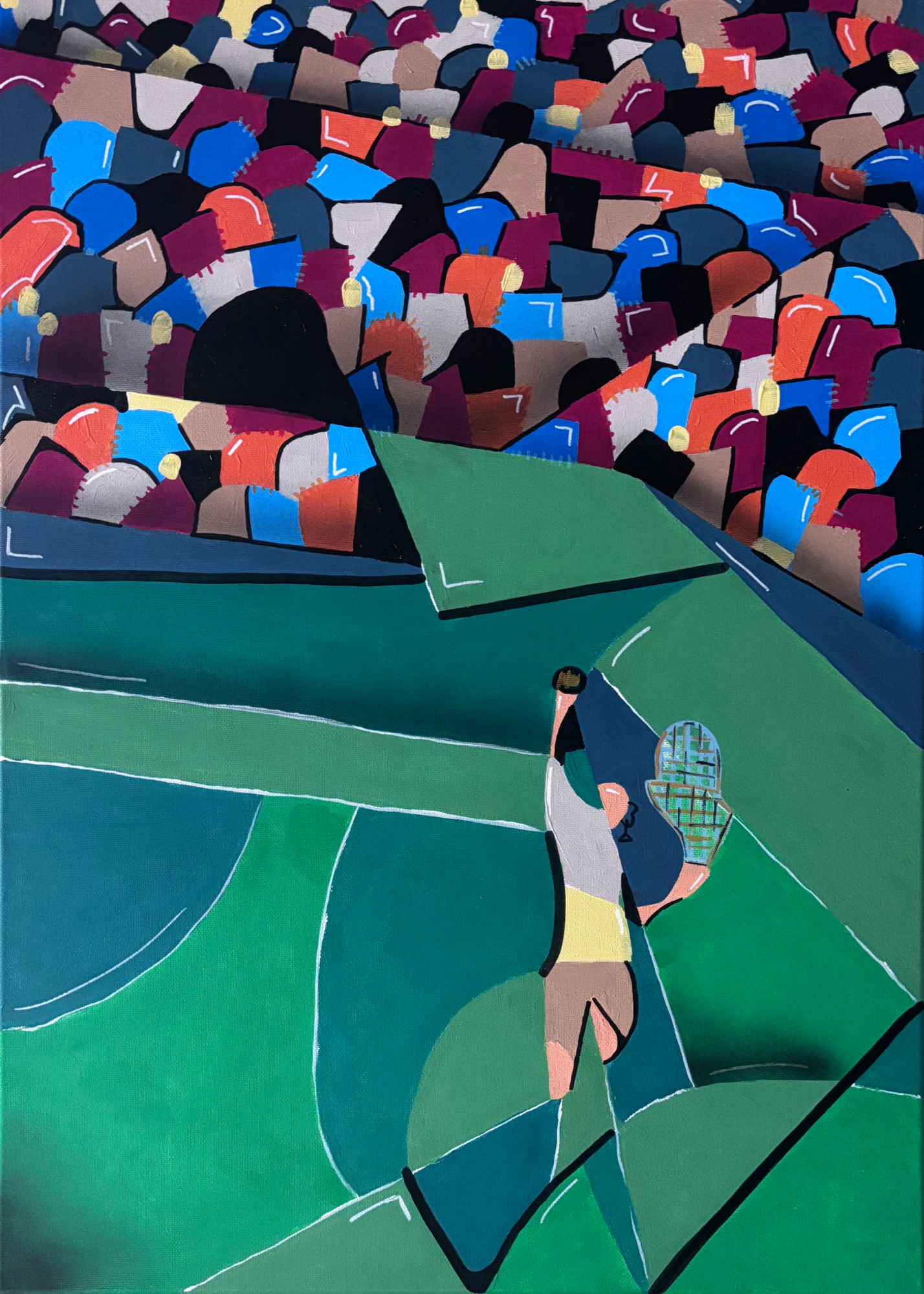 The Host - Break Point, Acrylic Paint, 70cm x 50cm